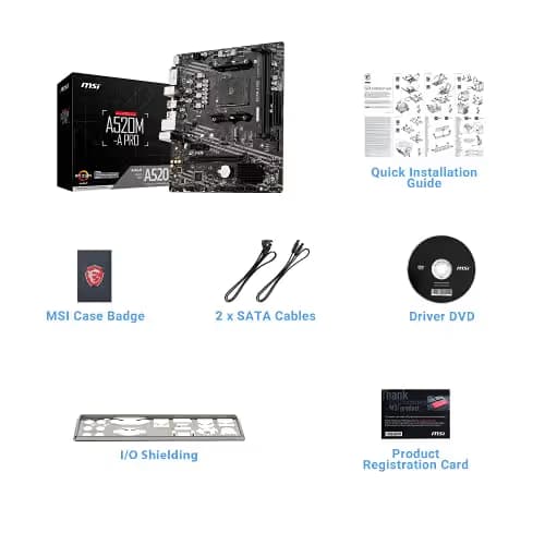 MSI A520M-A PRO Micro ATX AM4 image