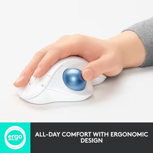 Logitech ERGO M575 Bluetooth/Wireless/Wired Optical Mouse image