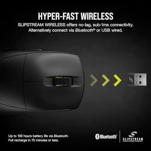 Corsair M75 AIR Wireless/Bluetooth/Wired Optical Mouse image