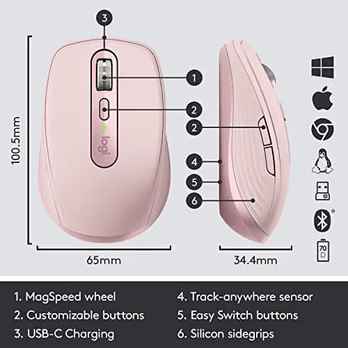 Logitech MX Anywhere 3 Wireless Bluetooth Laser Mouse image