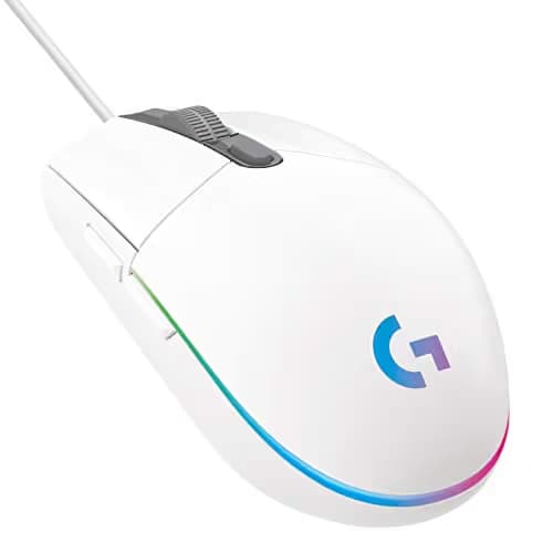 Logitech G102 LIGHTSYNC RGB White Wired Optical Gaming Mouse image