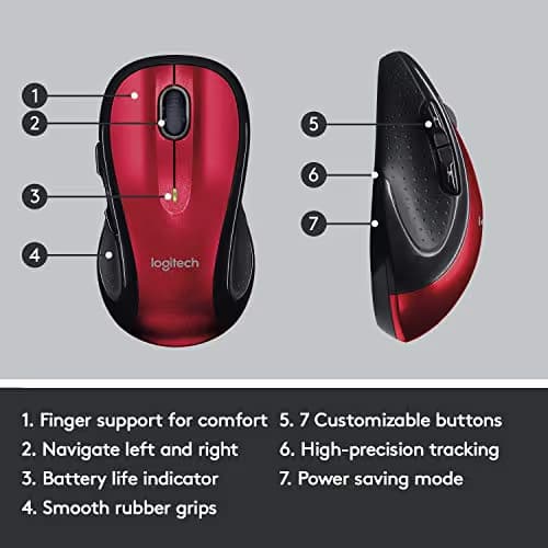 Logitech M510 Laser Wireless Mouse image