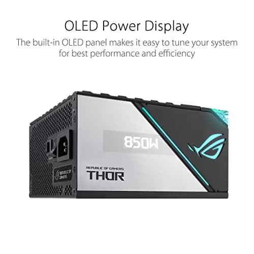 Asus ROG THOR P2 Gaming  850W Fully Modular 80+ Platinum Black / Silver image