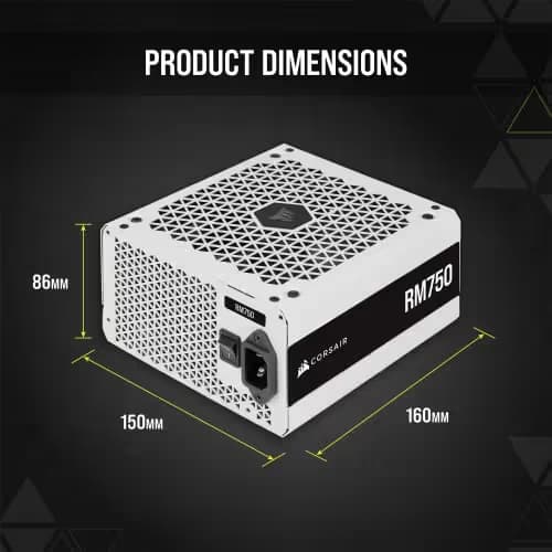 Corsair RM750 White / Black 750W Fully Modular 80+ Gold Certified image