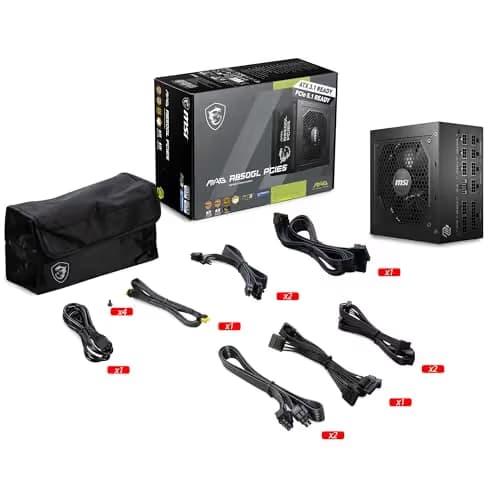 MSI MAG A850GL PCIE5 850W Fully Modular 80+ Gold Certified image