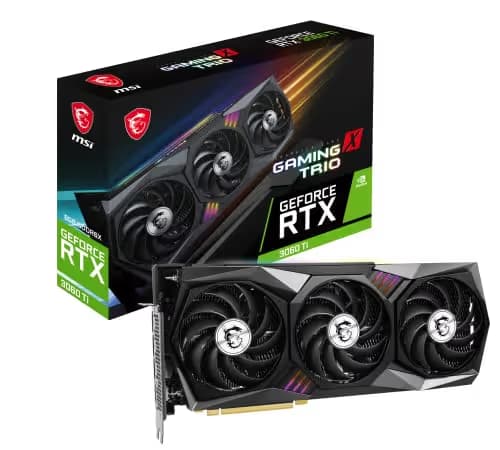 MSI GAMING X TRIO GeForce RTX 3060 Ti 8GB GDDR6X Black image