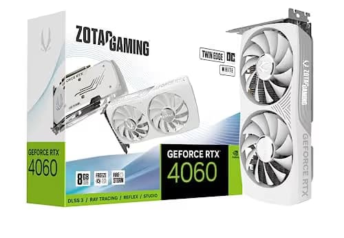 ZOTAC GAMING GeForce RTX 4060 8GB GDDR6 Twin Edge OC White Edition image