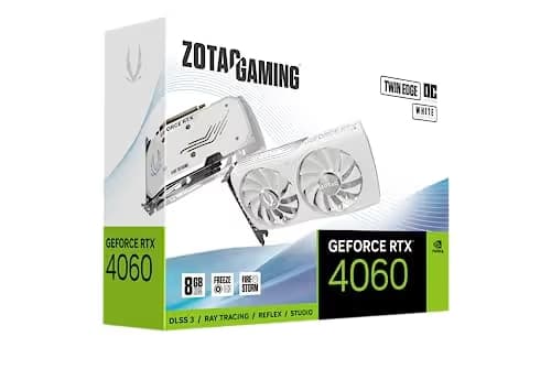 ZOTAC GAMING GeForce RTX 4060 8GB GDDR6 Twin Edge OC White Edition image
