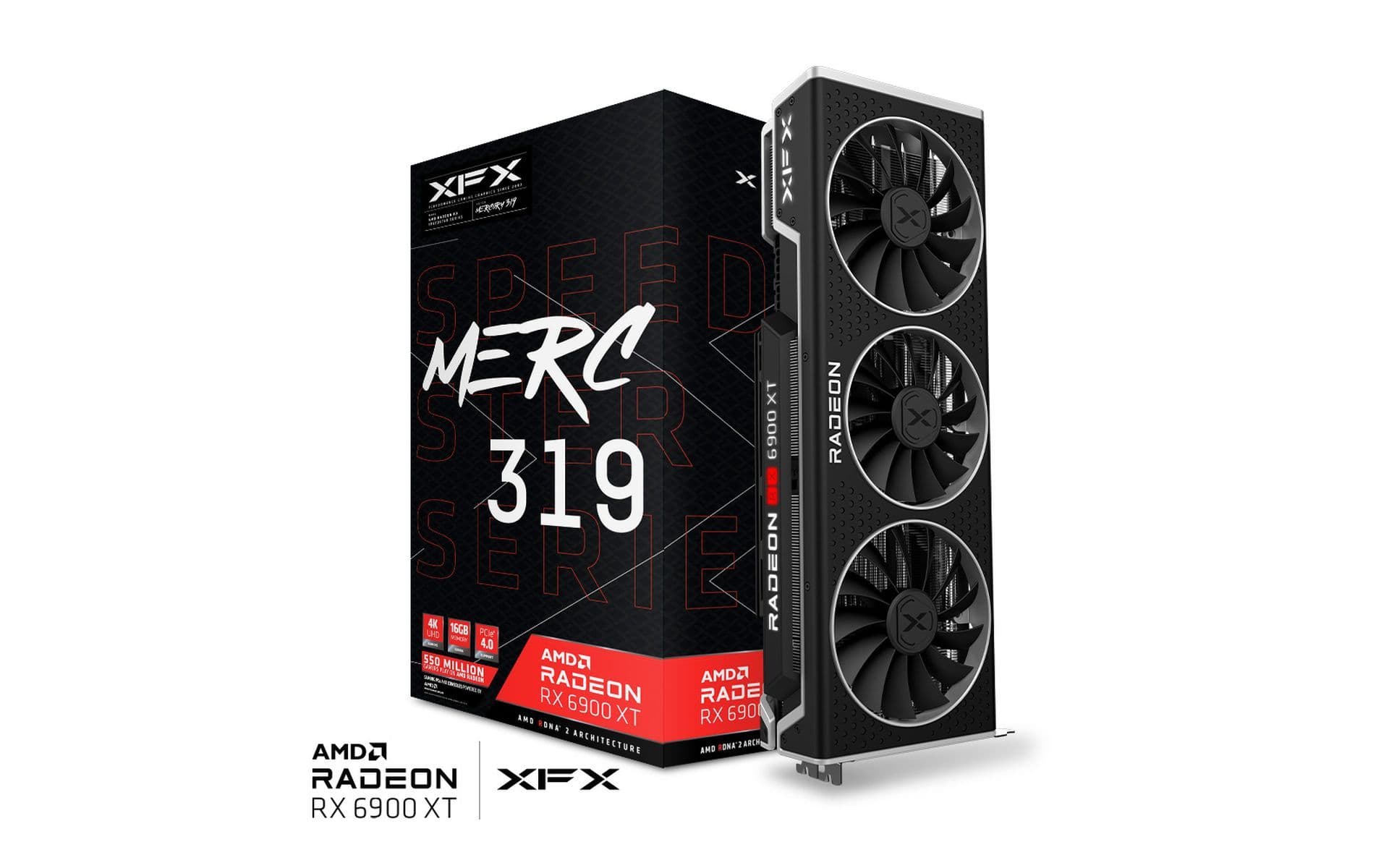 XFX Speedster MERC 319 Radeon RX 6900 XT 16GB GDDR6 Black / Silver main image