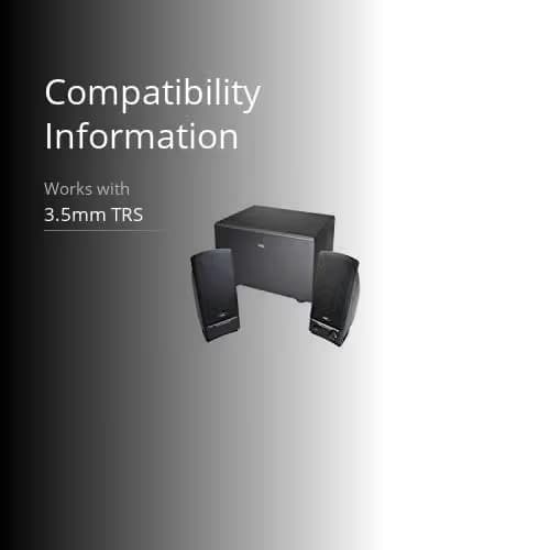 Cyber Acoustics CA3001RB 2.1 Channel 14W Speaker System image