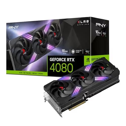 PNY GeForce RTX 4080 XLR8 Gaming VERTO EPIC-X 16GB GDDR6X Black main image