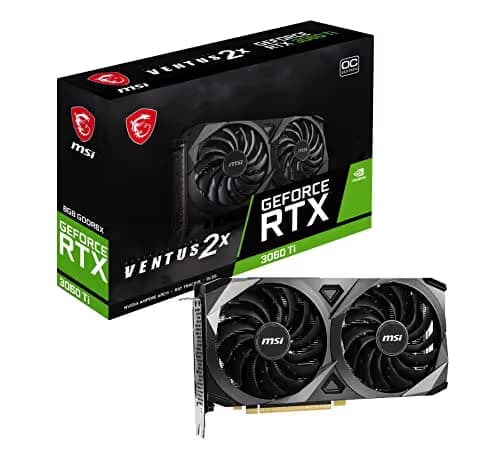 MSI VENTUS 2X OC Black GeForce RTX 3060 Ti 8GB GDDR6X image