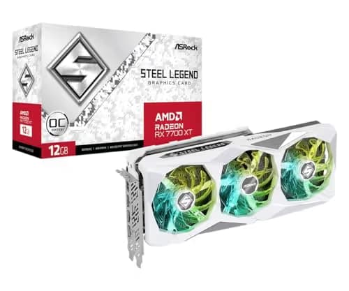 ASRock Steel Legend OC Radeon RX 7700 XT 12GB GDDR6 White image