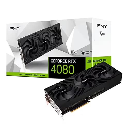 PNY VERTO GeForce RTX 4080 16GB GDDR6X Black image