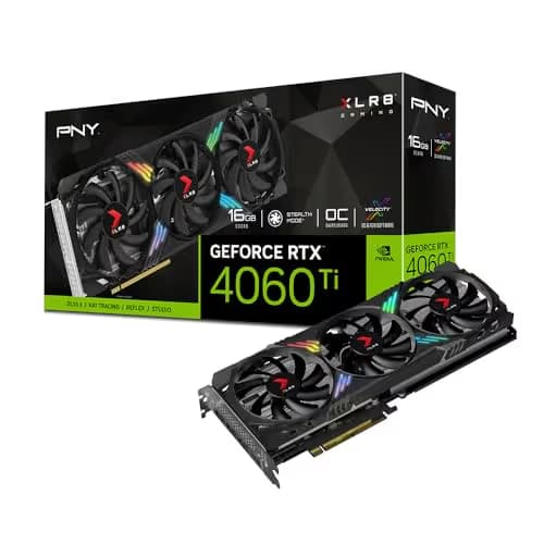 PNY GeForce RTX 4060 Ti XLR8 Gaming VERTO EPIC-X RGB OC 16GB GDDR6 Black main image