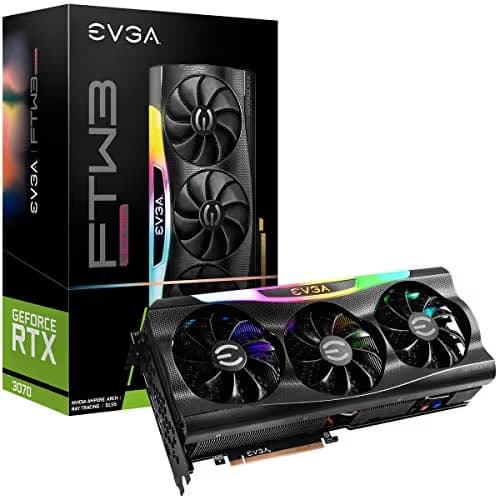 EVGA FTW3 ULTRA GAMING GeForce RTX 3070 8GB GDDR6 Black / Silver image