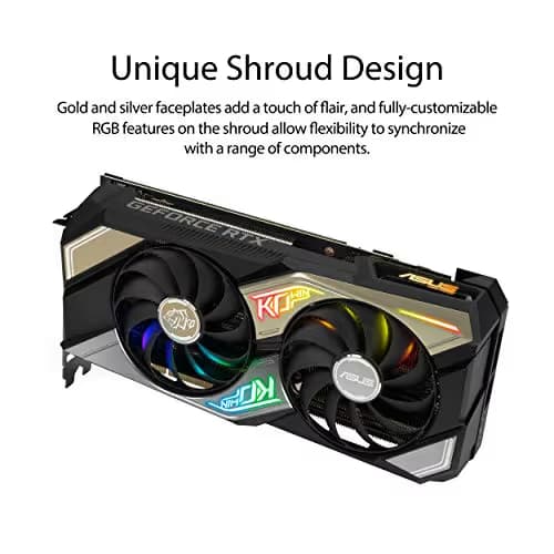 Asus KO Gaming OC GeForce RTX 3070 8GB GDDR6 Black / Silver image