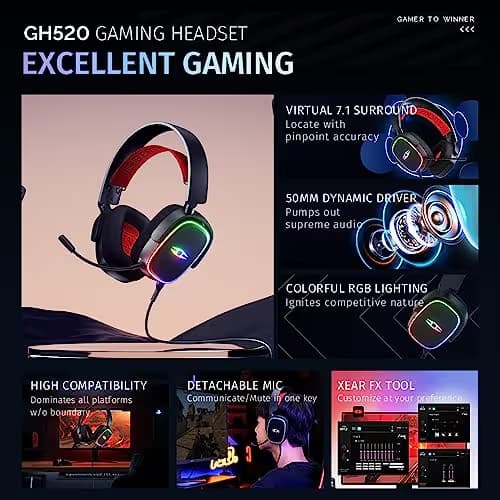 TAKSTAR Forge Wired Closed-Back Headphones Black / Red image