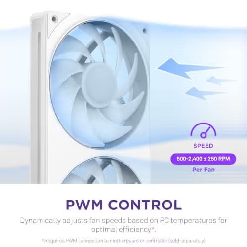 NZXT F360 RGB CORE 360mm White ARGB image