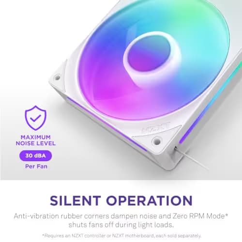NZXT F360 RGB CORE 360mm White ARGB image