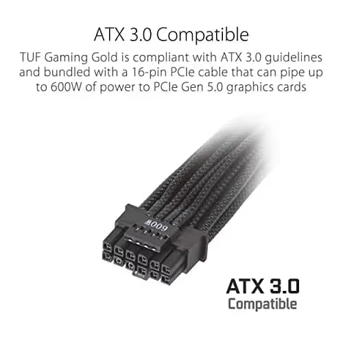 Asus TUF Gaming 1200G Black 1200W Fully Modular 80+ Gold Certified image