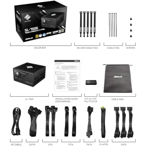 ASRock Steel Legend SL-750G Black 750W Fully Modular 80+ Gold image