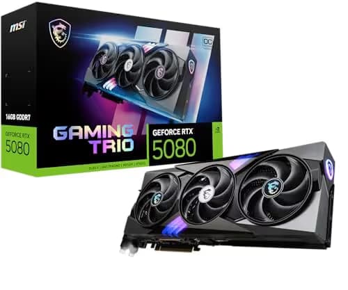 MSI GeForce RTX 5080 16G GAMING TRIO OC GDDR7 main image