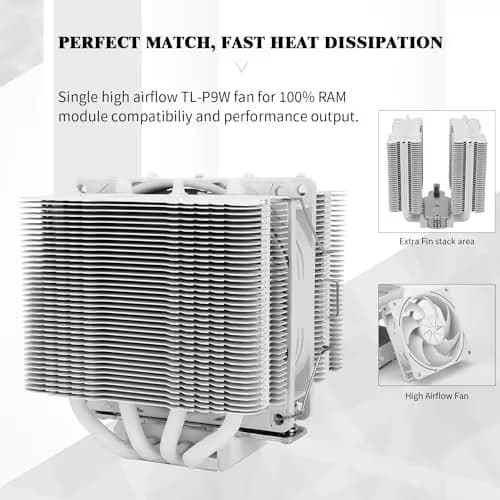 Thermalright Peerless Assassin 90 SE Air 110mm 32.77 CFM White / Silver image