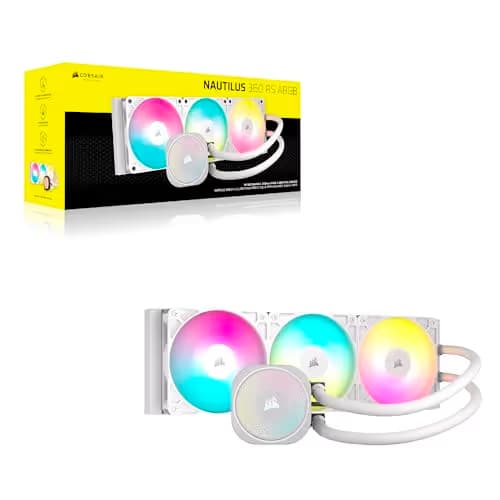 Corsair NAUTILUS Water 360mm RS ARGB 74.37 CFM White image