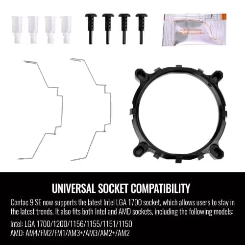 Thermaltake Contact 9 SE Air 131mm Black / Silver image