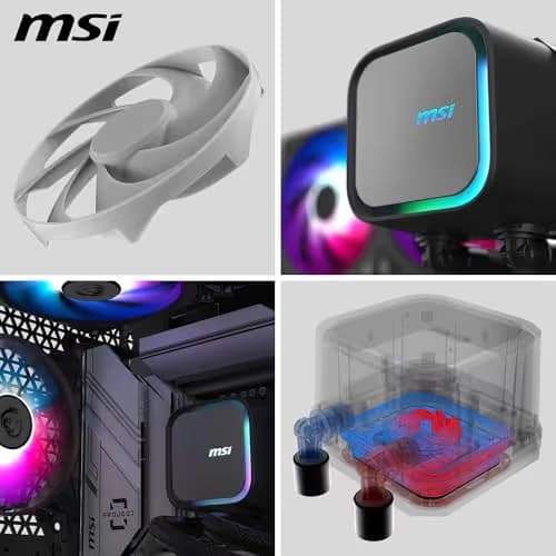 MSI MAG CORELIQUID A13 Water 360mm 62.6 CFM Black image