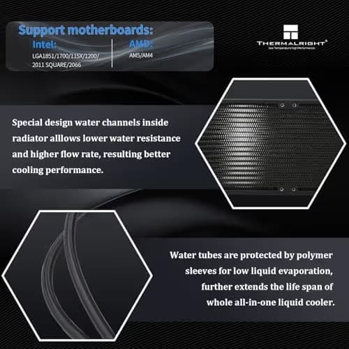 Thermalright Frozen Warframe Water 360mm ARGB Black image