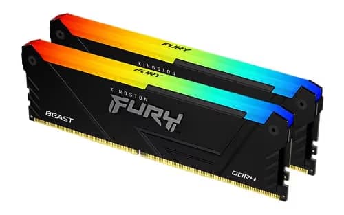 Kingston FURY Beast RGB Black DDR4-3600 CL17 16GB (2x8GB) image