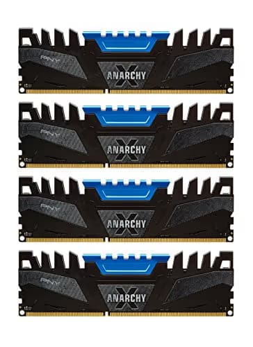PNY Anarchy X Black / Blue DDR3-2666 CL12 16GB (4x4GB) main image