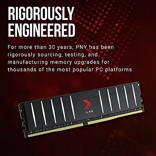 PNY XLR8 Gaming Low Profile Black / Red DDR4-3200 CL16 32GB (2x16GB) image