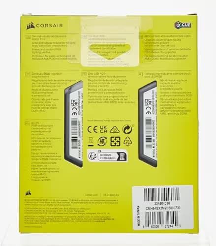 Corsair Vengeance RGB Black DDR5-6000 CL30 64GB (2x32GB) image