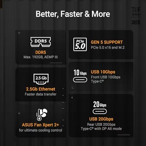 Asus B860 TUF GAMING B860M-PLUS DDR5 Micro ATX image