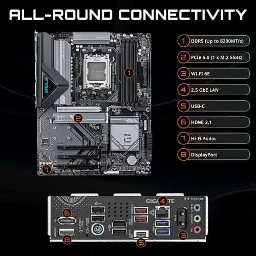 Gigabyte B850 EAGLE WIFI6E AM5 DDR5 ATX image