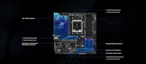 ASRock B850M Riptide WiFi AM5 DDR5 Micro ATX image