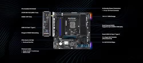 ASRock B760M PG Riptide Wifi DDR5 Micro ATX image