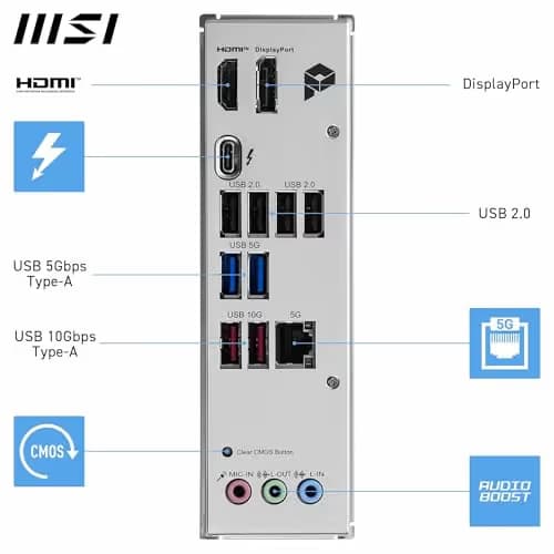 MSI B860 PRO B860-P WIFI LGA1851 DDR5 ATX image