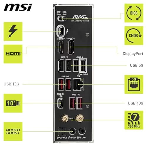 MSI MAG B860 TOMAHAWK WIFI DDR5 ATX image
