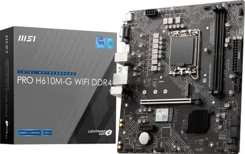 MSI H610 PRO H610M-G WIFI LGA1700 DDR4 Micro ATX image