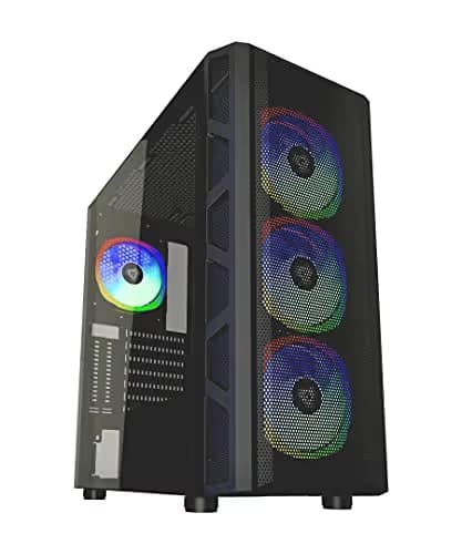 Apevia Guardian-M ATX Mid Tower Black Tempered Glass Side Panel image