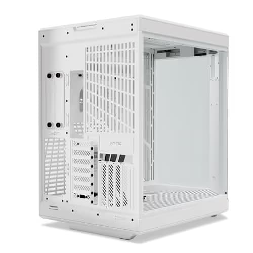 HYTE - Y70 Touch Infinite Dual Chamber ATX Mid Tower Modern Aesthetic Case with Integrated 2.5K IPS Touchscreen - Snow White image