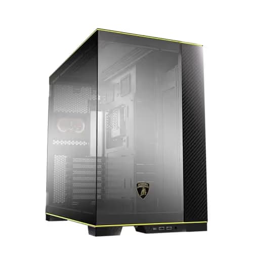Lian Li O11D EVO RGB Automobili Lamborghini ATX Mid Tower Black / Gold Tempered Glass main image