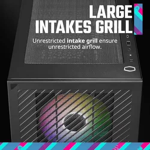 Cooler Master Elite 301 Micro ATX Mid Tower Black Tempered Glass image
