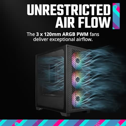 Cooler Master Elite 301 Micro ATX Mid Tower Black Tempered Glass image