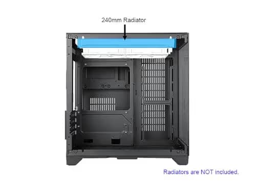 BGears b-Pellucid Micro ATX Mini Tower Black Tinted Tempered Glass Side Panel image