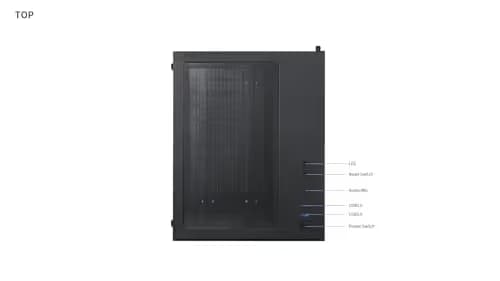 BGears b-Pellucid Micro ATX Mini Tower Black Tinted Tempered Glass Side Panel image